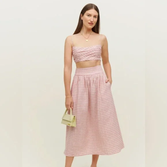 Reformation Louise Linen Two Piece - Picture 2 of 2